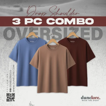 Oversized Drop Shoulder T-Shirts (3-Piece Combo) 2