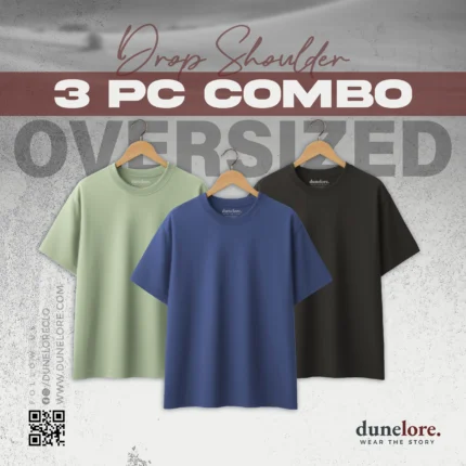 Oversized Drop Shoulder T-Shirts (3-Piece Combo)